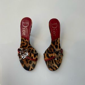 Dior “I love you” Leopard Heels